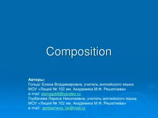 composition