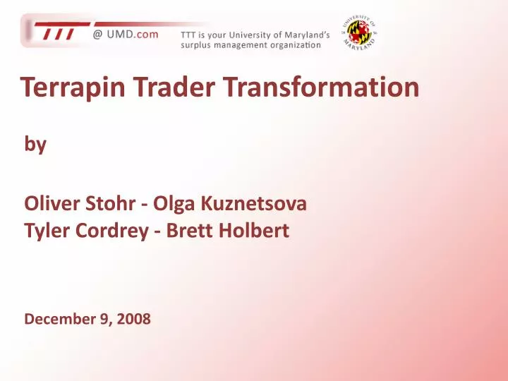 terrapin trader transformation