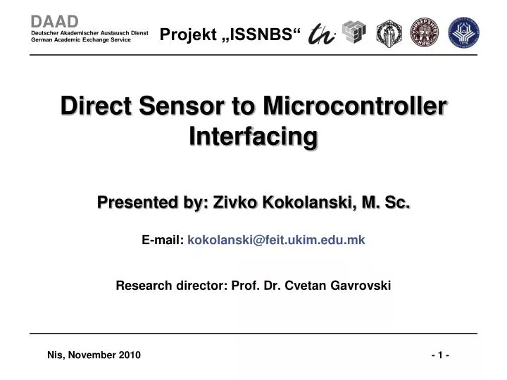 direct sensor to microcontroller interfacing