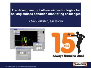 The development of ultrasonic technologies for solving subsea condition monitoring challenges