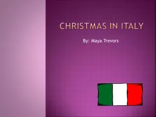 Christmas In Italy