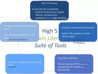High 5 Team Literacy Suite of Tools