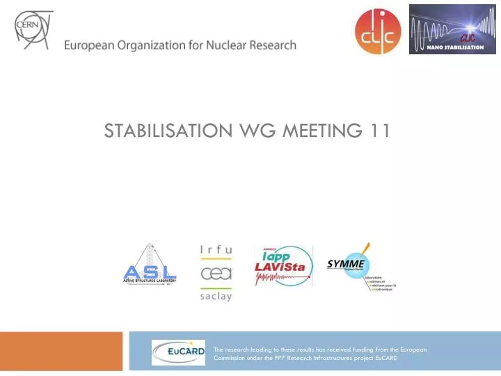 stabilisation wg meeting 11