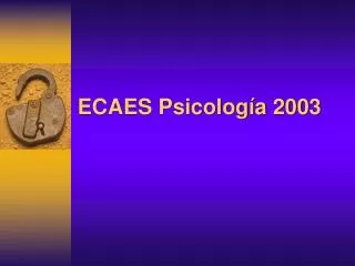 ecaes psicolog a 2003