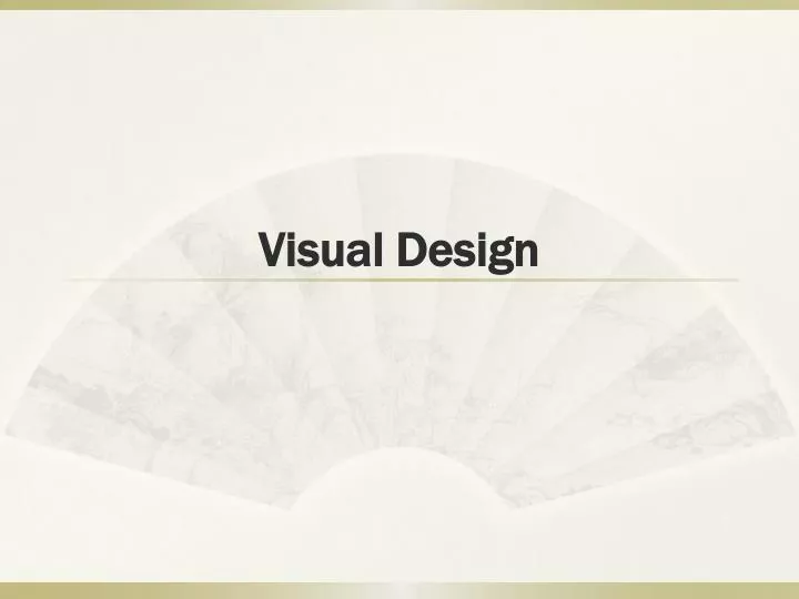 visual design