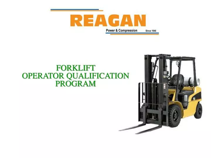 forklift operator qualification program
