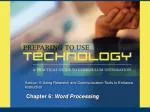 Chapter 6: Word Processing - slide 1
