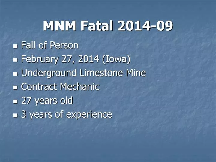 mnm fatal 2014 09