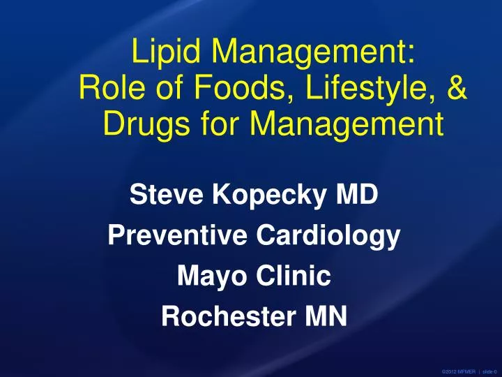 lipid management role of foods lifestyle drugs for m anagement