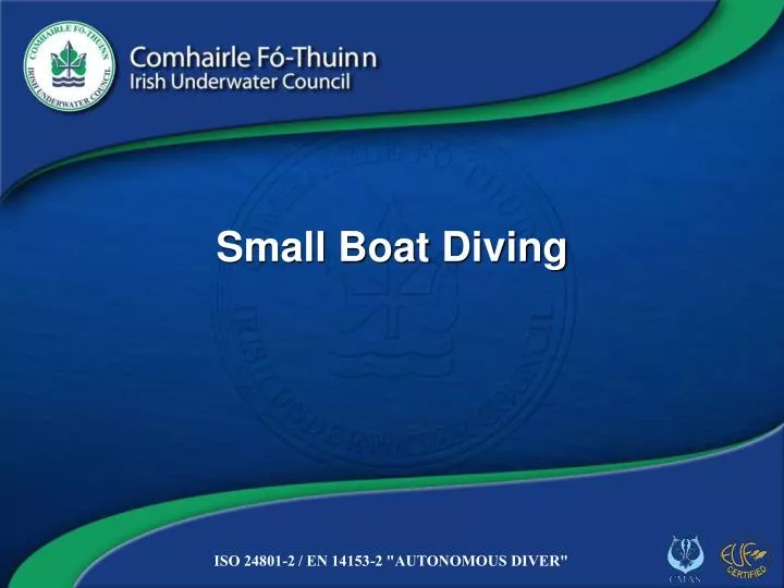 small boat diving
