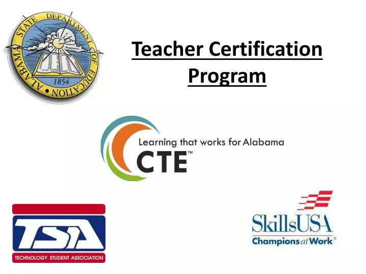 teacher certification program