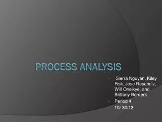Process analysis