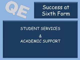 Success at Sixth Form