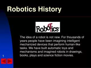 Robotics History