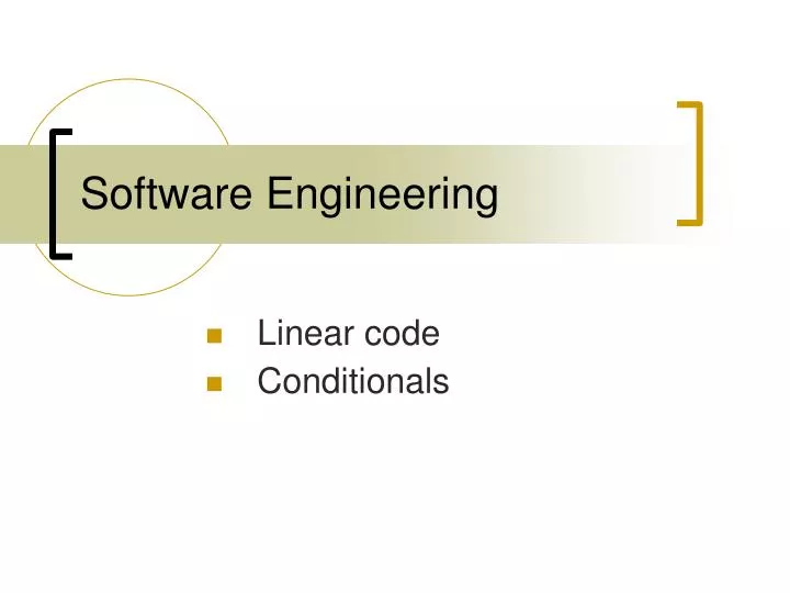 linear code conditionals