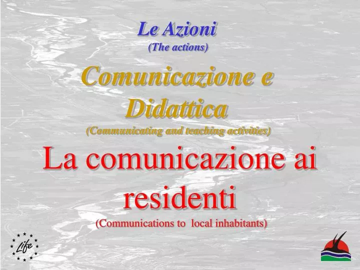 comunicazione e didattica communicating and teaching activities