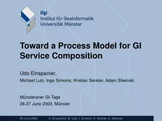 Toward a Process Model for GI Service Composition