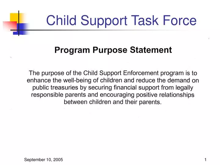 child support task force