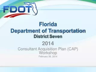 Florida Department of Transportation District Seven