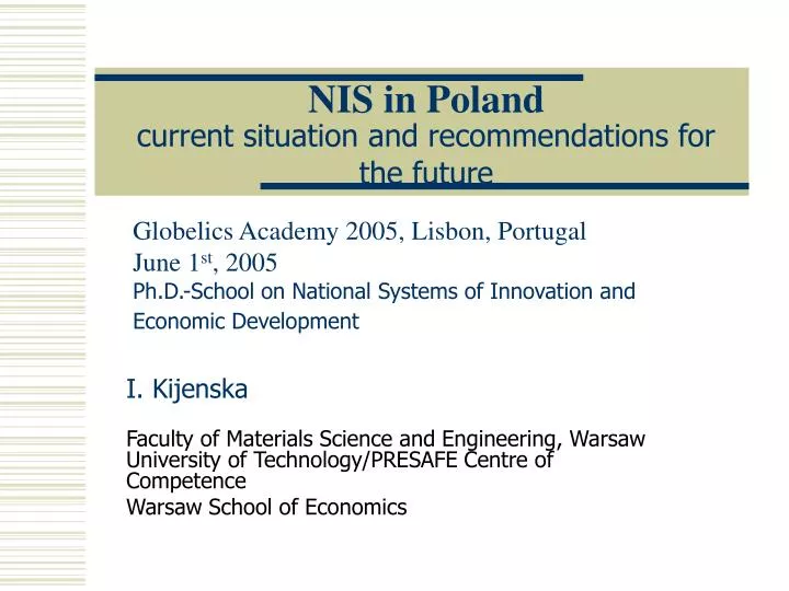 nis in poland current situation and recommendations for the future