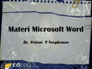 materi microsoft word
