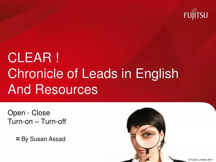 clear chronicle of leads in english and resources