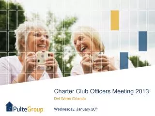 Charter Club Officers Meeting 2013