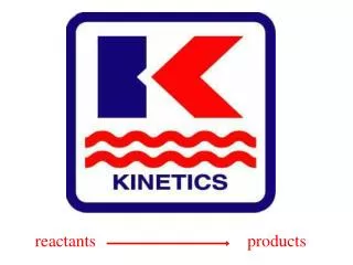 reactants 			 products