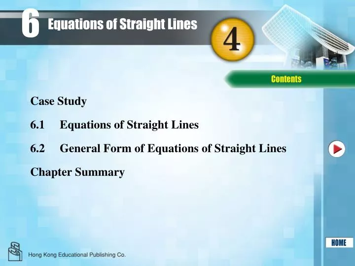 equations of straight lines