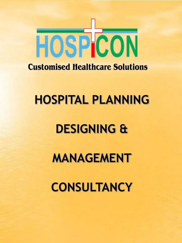 hospital planning designing management consultancy