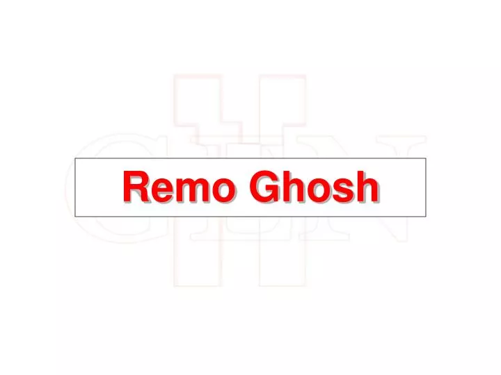 remo ghosh