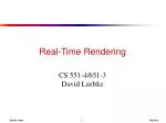 Real-Time Rendering - slide 1