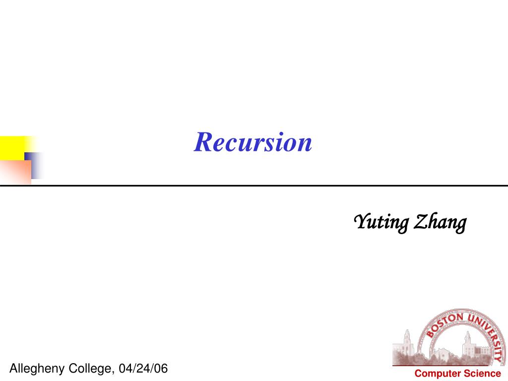 PPT - Recursion PowerPoint Presentation, free download - ID:5311643