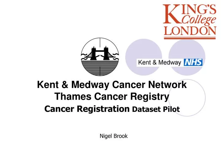 kent medway cancer network thames cancer registry