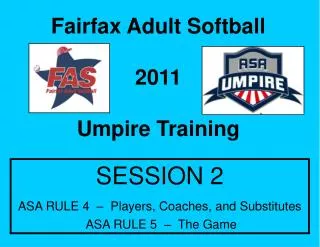 Fairfax Adult Softball 2011 Umpire Training