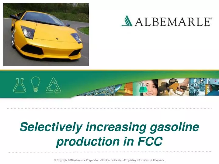 selectively increasing gasoline production in fcc