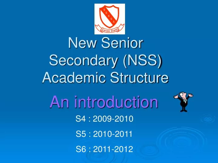 new senior secondary nss academic structure