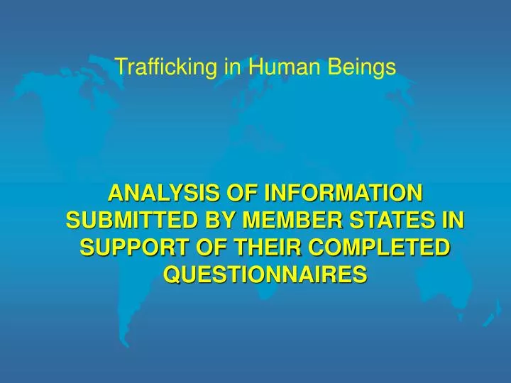 trafficking in human beings