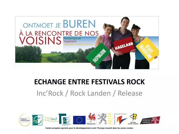 echange entre festivals rock inc rock rock landen release