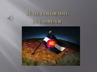 State Colorado By Lauren R