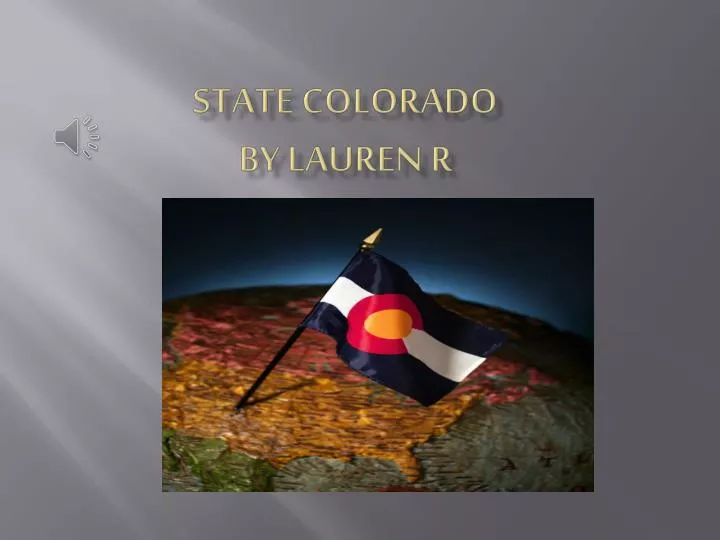 state colorado by lauren r