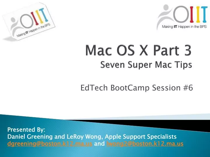 mac os x part 3 seven super mac tips