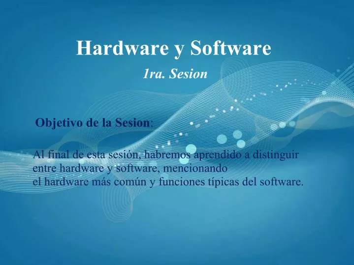 hardware y software