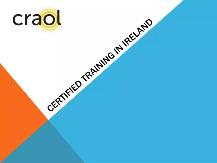 certified training in ireland