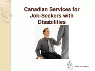 Canadian Services for Job-Seekers with Disabilities