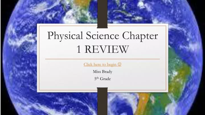 physical science chapter 1 review