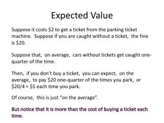 Expected Value