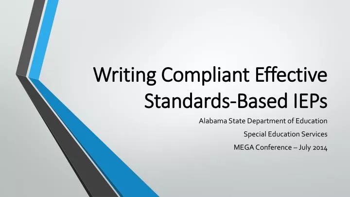 writing compliant effective standards based ieps