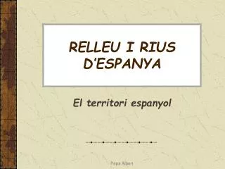 relleu i rius d espanya