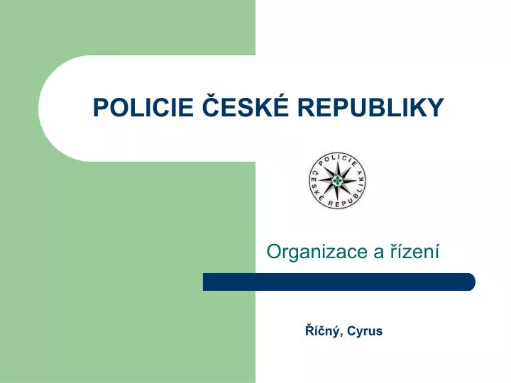 policie esk republiky